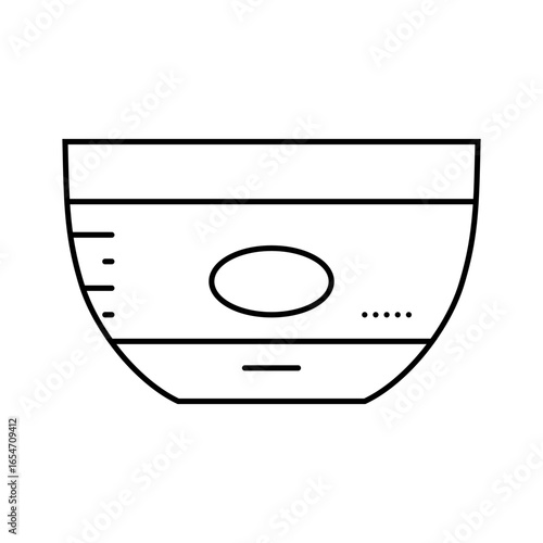 clay mask men cosmetic line icon vector illustration