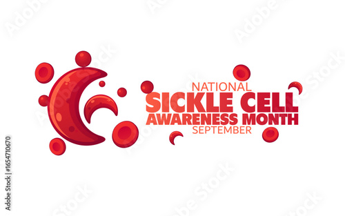 Vector graphic of National Sickle Cell Awareness Month ideal for National Sickle Cell Awareness Month celebration.