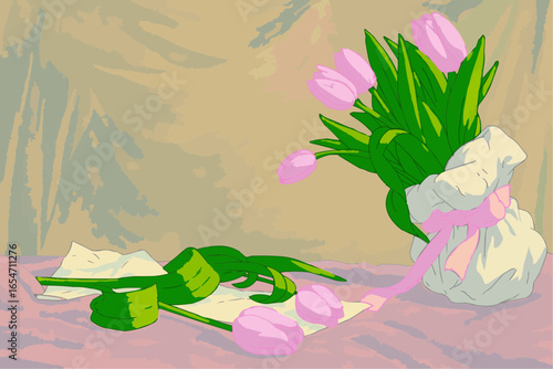 Tulipani in mazzo