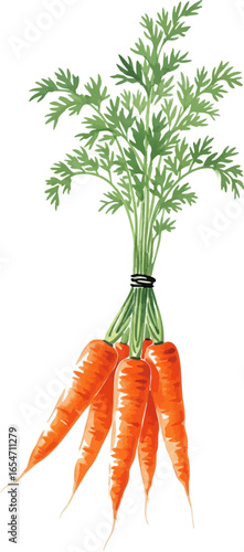 A Bunch of Orange Carrots