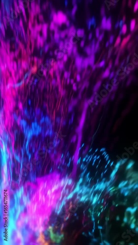 Abstract Colorful Energy Burst: Dynamic Light and Motion