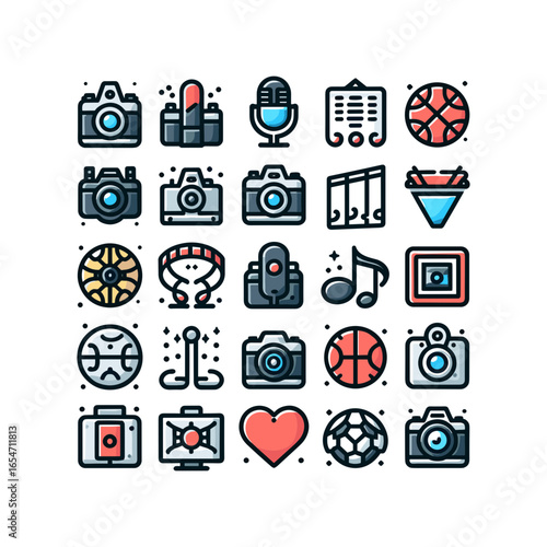 collection of Music  photography  sports icons