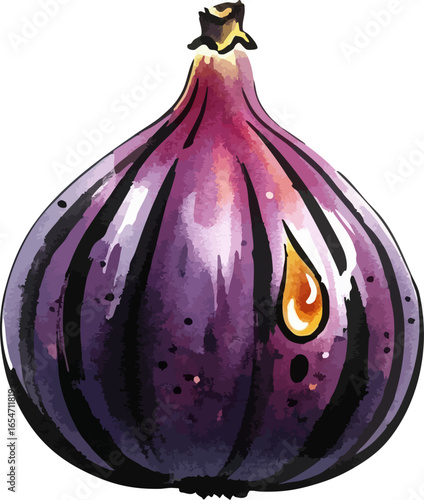 A Perfect Fig with a Drop of Honey