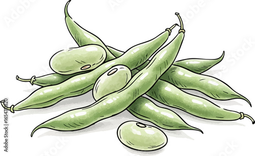 A Pile of Green Beans
