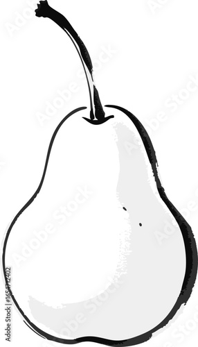A Single White Pear