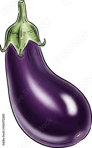 A Single, Smooth Eggplant