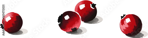 A Still Life of Cranberries