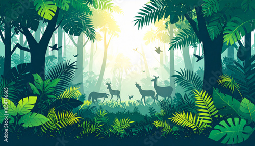 Lush Tropical Understory