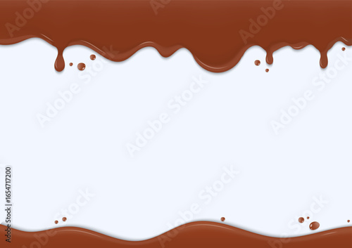 Chocolate and coffee melting background