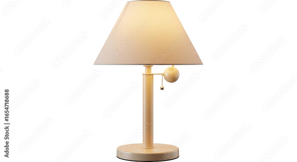 Obraz premium Isolated Beige Table Lamp