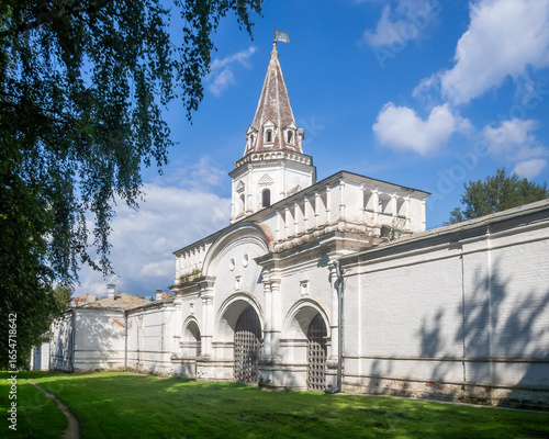 The rear gate of the royal estate Izmailovo, located in Izmailovsky Park. Built in the 17th century
