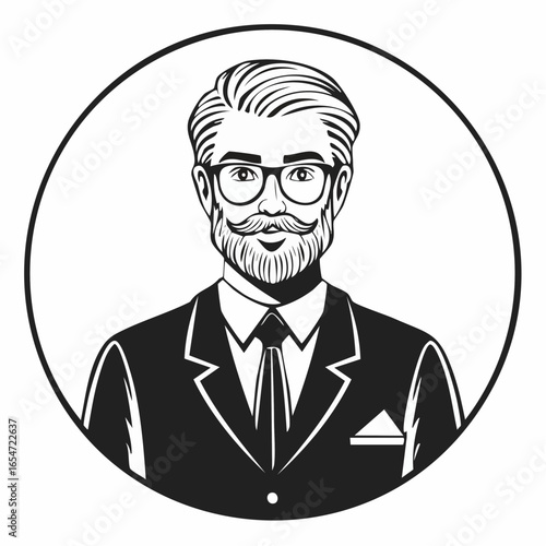 University Professor Vectors and Illustration on white background.