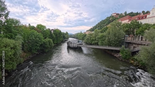 Graz Island in the Mur river Austria