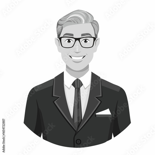 University Professor Vectors and Illustration on white background.