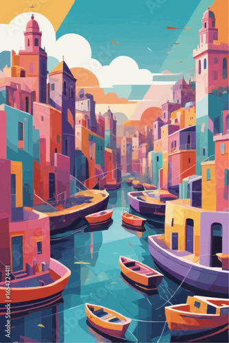 boats in venice italy