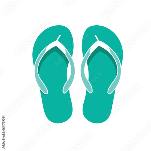 flip flops on white background