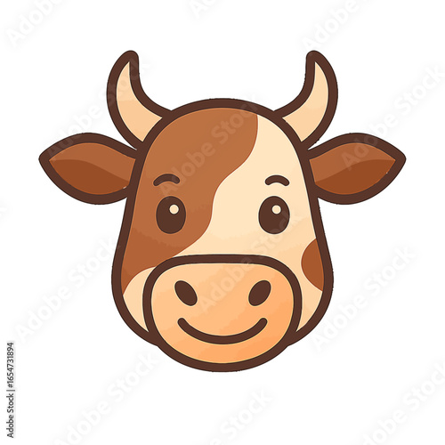Happy Farm Cow Cartoon