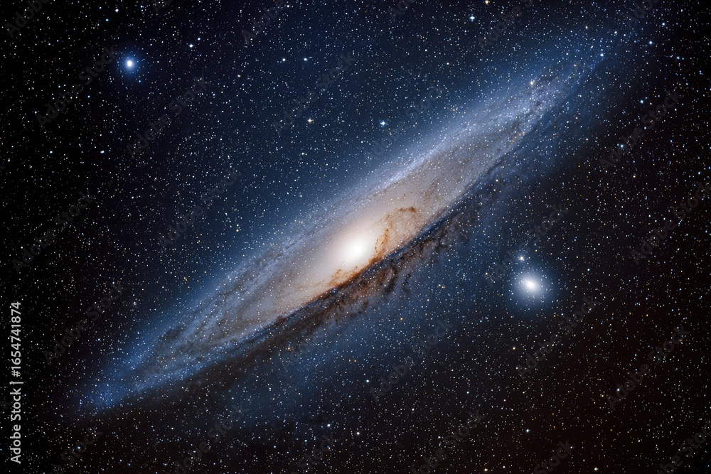 Fototapeta premium Spiral galaxy in deep space (8)