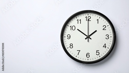 Wallpaper Mural clock on a white background Torontodigital.ca