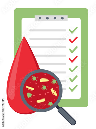 Blood virus tests. Medical research