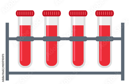 Blood test, blood test tubes