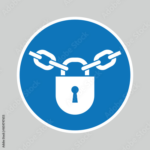 padlock with chains - keep locked