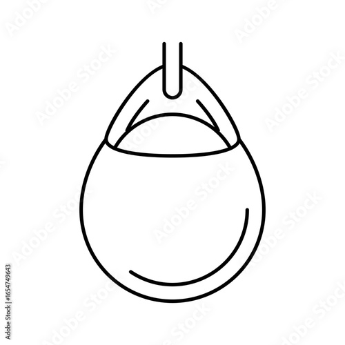 buoy sailing sport line icon vector illustration