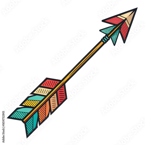 Colorful Tribal Arrow Desig...