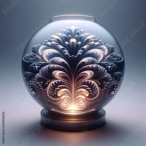 Vase with ferrofluid Edition of