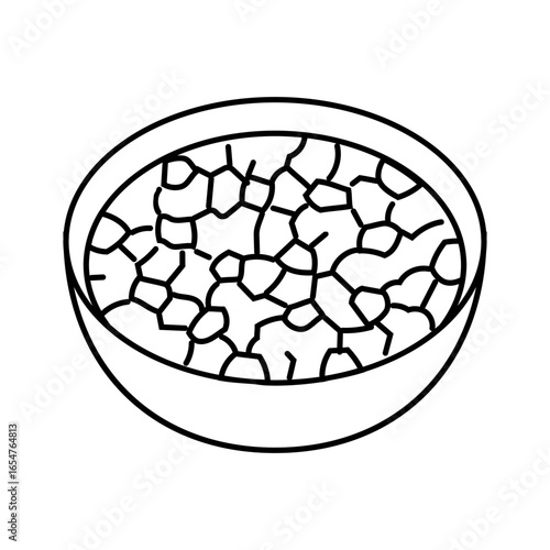 salsa condiment line icon vector illustration
