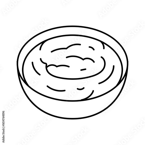 horseradish condiment line icon vector illustration