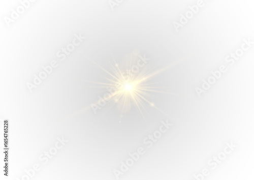 Png yellow light effect reflections, neon illumination in yellow colors. Bright light lens. Png spotlight spark. Stadium Lighting. Sunlight, Shiny stars, glowing sparks. Vector