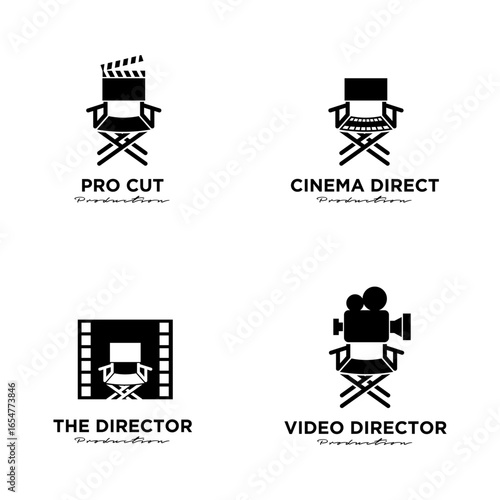 Film and Video Production Logo Set Concept