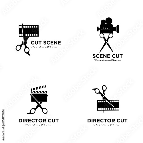 Movie Production Company Logo Set