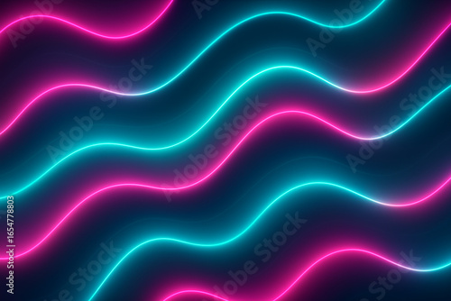 Fluid Neon Waves Abstract background