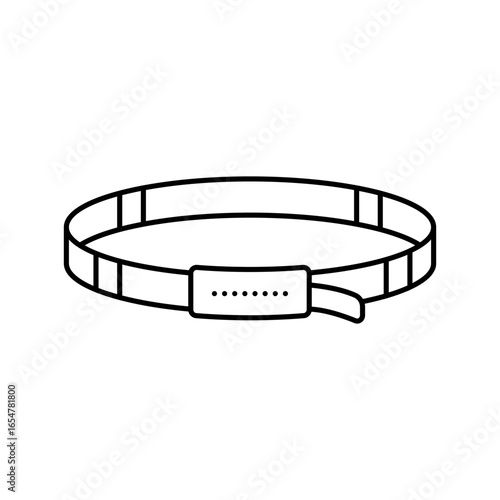 slings rock climbing line icon vector illustration