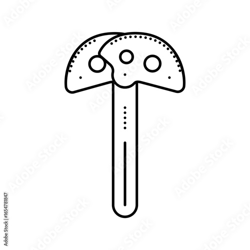 camming devices cams line icon vector illustration