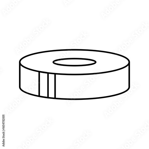 tape rock climbing line icon vector illustration