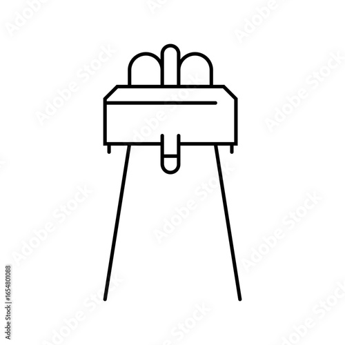 infrared sensor module line icon vector illustration