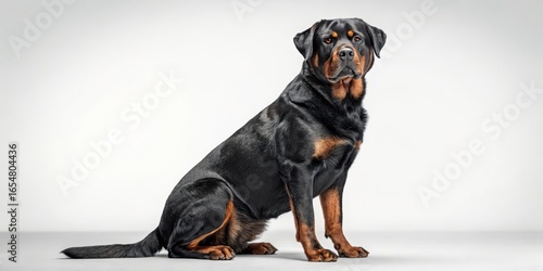 Powerful Rottweiler Portrai...