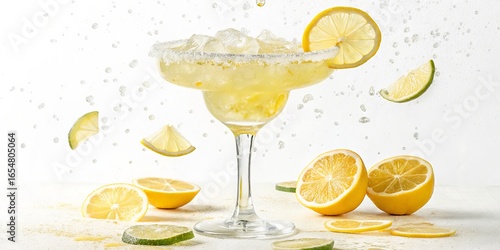 Refreshing Lemon Cocktail w...