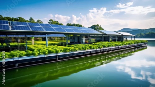 Floating Solar Farm: Sustainable Energy and Green Technology on Water