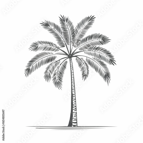 Coconut Tree Vector Images. Coconut Tree Vector Stock Illustrations on white background.