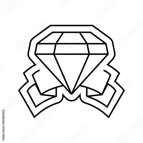 luxury finish line icon vector illustration