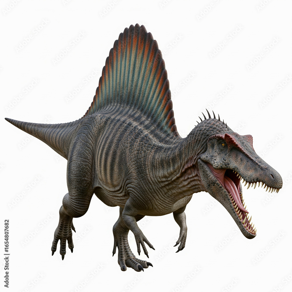 Fototapeta premium Spinosaurus is a dinosaur that can live in two worlds, namely land and water.