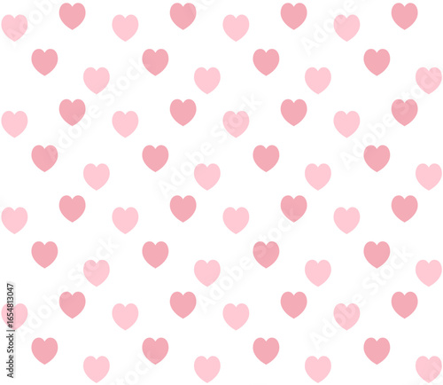 Wallpaper Mural Hearts background. Vector seamless pattern.
 Torontodigital.ca
