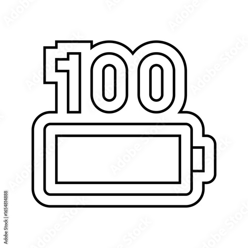 pre charged line icon vector illustration