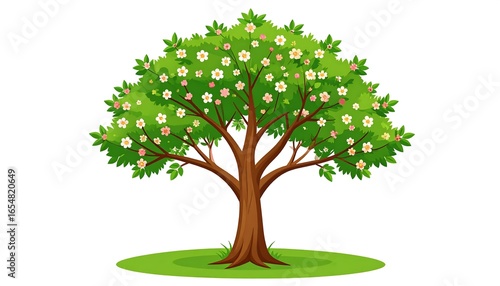 Springtime tree illustration