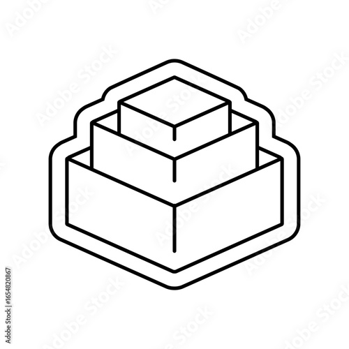 stackable design line icon vector illustration