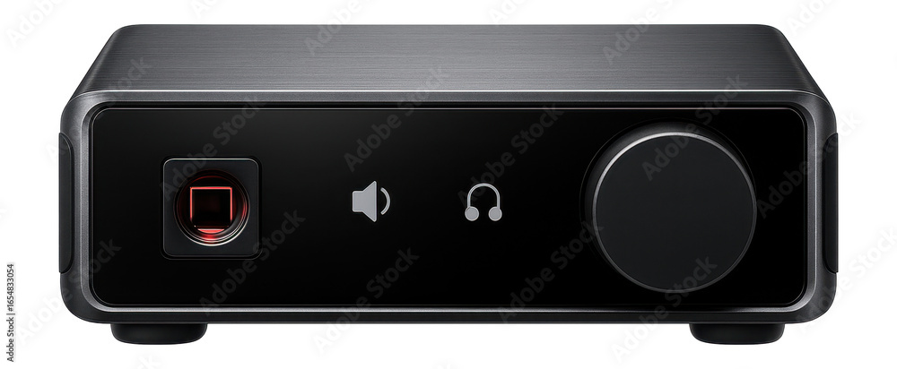 Fototapeta premium Audio interface with optical S/PDIF input and durable aluminum chassis for studio installations